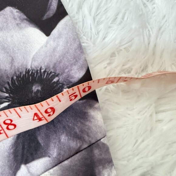 Women Phoebe Couture Halter Backless Floral Maxi Dress in Gray and Black Size 6 - Picture 7 of 12